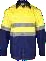Navy / yellow Vented Reflective Mining Shirt