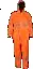 Oxford Rubberised Rain Suit with Reflective Tape ORANGE