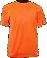 Orange hiviz T shirt 120g Micromesh