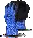 PROFLEX BLUE 13g blue nylon shell, black nitrile, sandy palm double coat glove