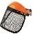 Face Shield with metal mesh visor