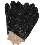 Black chip PVC glove knit wrist