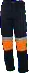 Navy / Orange Reflective working trouser