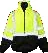 Lime/ Black PRO FLEECE jacket with hood