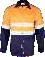 Navy / Orange Vented Reflecticve Mining Shirt