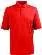 Golf shirt red polycotton