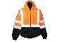 Orange/Black PRO FLEECE jacket with hood