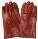 PVC Brown glove rough palm open cuff 30cm