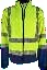 Lime / Navy 2 tone softshell jacket, zip-off sleeve