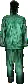 Oxford Rubberised Rain Suit Olive Green